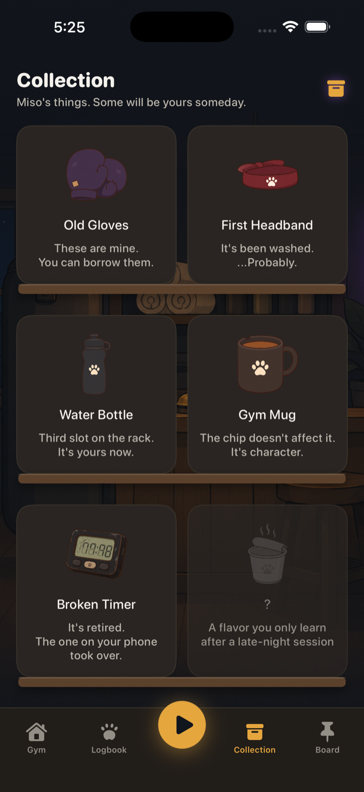 Collection: old gloves, headband and other show-up unlocks